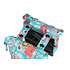 Basil Bloom Field - dubbele fietstas MIK - 28-35 liter - blauw