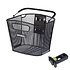 Basil Bold Front KF - fietsmand - voorop - inclusief Basil KF Ahead-stemholder - zwart