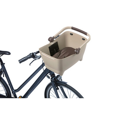 Basil Buddy KF - hondenfietsmand - voorop - biscotti bruin