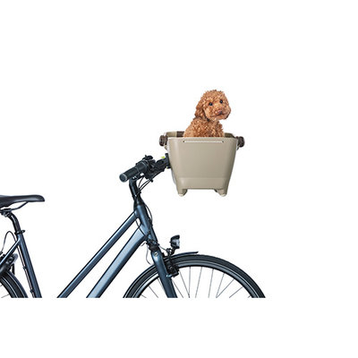 Basil Buddy KF - hondenfietsmand - voorop - biscotti bruin