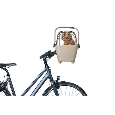 Basil Buddy KF - hondenfietsmand - voorop - biscotti bruin
