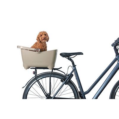 Basil Buddy MIK - hondenfietsmand - achterop - biscotti bruin