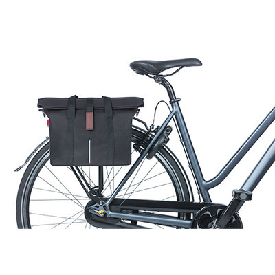 Basil City - fietshandtas MIK - 8-11 liter - voorop/achterop - zwart