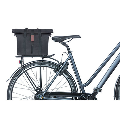 Basil City - fietshandtas MIK - 8-11 liter - voorop/achterop - zwart