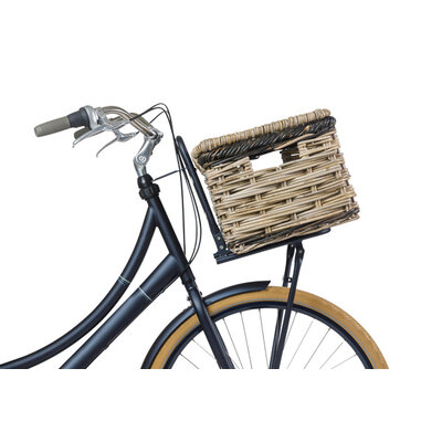 Basil Dijon - fietsmand - large - grijs/zwart