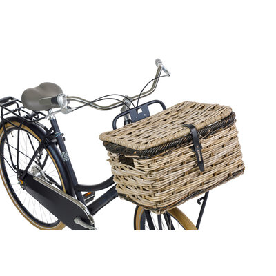 Basil Dijon - fietsmand - large - grijs/zwart
