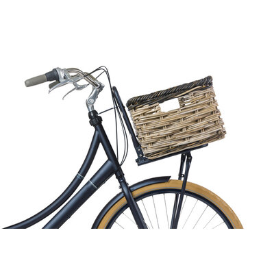 Basil Dijon - fietsmand - large - grijs/zwart