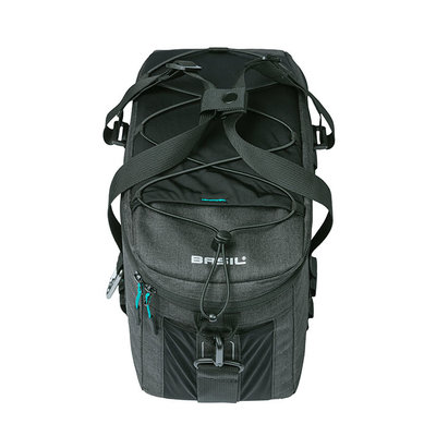 Basil Discovery 365D - bagagedragertas M MIK - 9 liter - zwart