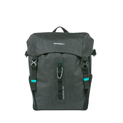Basil Discovery 365D - enkele fietstas L - 20 liter - zwart