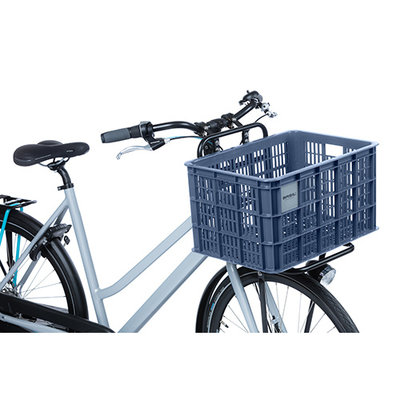 Basil fietskrat L - groot - 40 liter - blauw