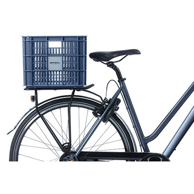 Basil fietskrat L - groot - 40 liter - blauw