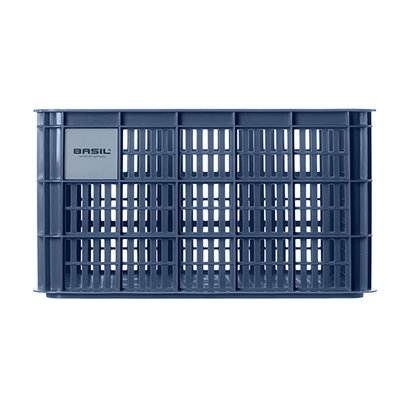 Basil fietskrat L - groot - 40 liter - blauw