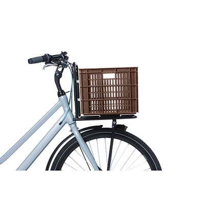 Basil fietskrat L - groot - 40 liter - bruin