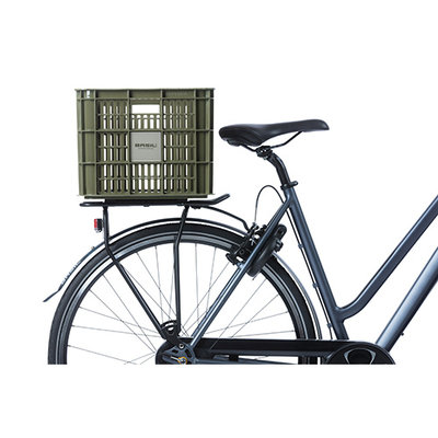 Basil fietskrat L - groot - 40 liter - groen