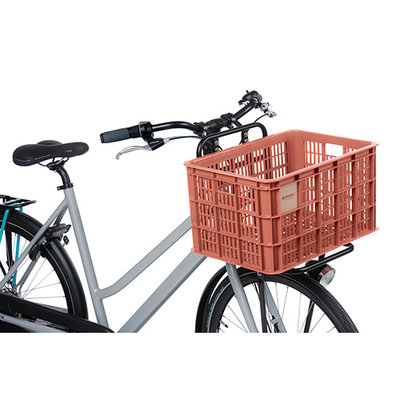 Basil fietskrat L - groot - 40 liter - rood
