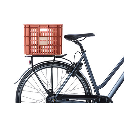 Basil fietskrat L - groot - 40 liter - rood
