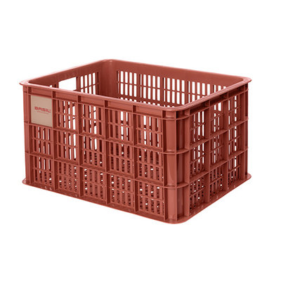 Basil fietskrat L - groot - 40 liter - rood