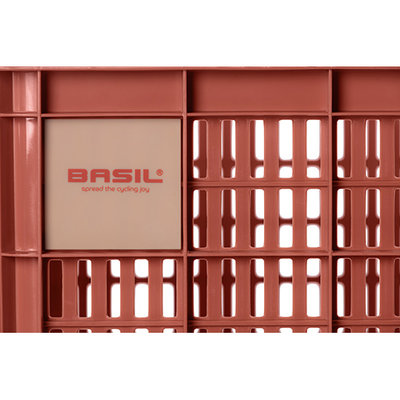 Basil fietskrat L - groot - 40 liter - rood