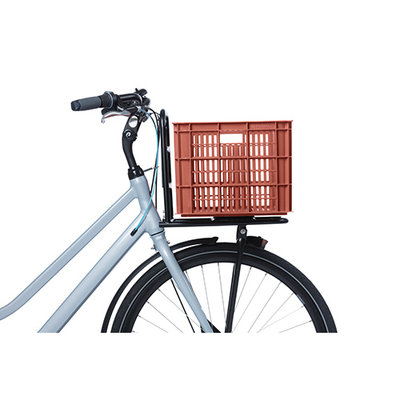Basil fietskrat L - groot - 40 liter - rood