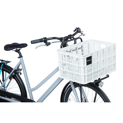Basil fietskrat L - groot - 40 liter - wit