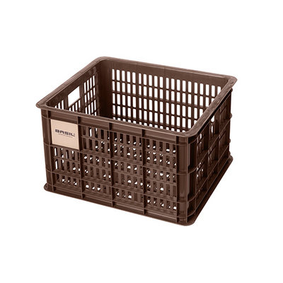 Basil fietskrat M - medium - 29.5 liter - bruin