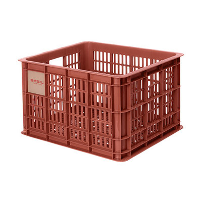 Basil fietskrat M - medium - 29.5 liter - rood