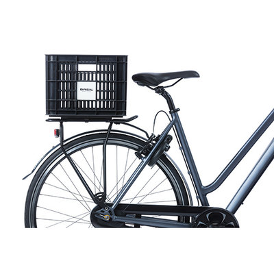 Basil fietskrat M - medium - 29.5 liter - zwart
