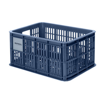 Basil fietskrat S - klein - 17.5 liter - blauw