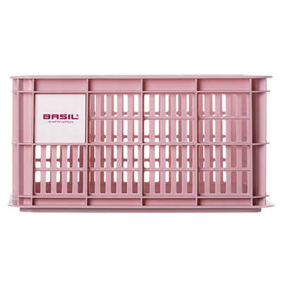 Basil fietskrat S - klein - 17.5 liter - roze