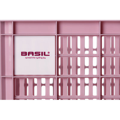 Basil fietskrat S - klein - 17.5 liter - roze