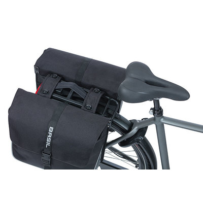 Basil Forte - dubbele fietstas MIK - 35 liter - zwart