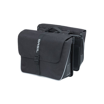 Basil Forte - dubbele fietstas MIK - 35 liter - zwart