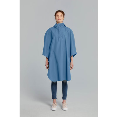 Basil Hoga fietsregenponcho - unisex - blauw
