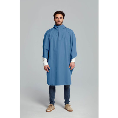 Basil Hoga fietsregenponcho - unisex - blauw
