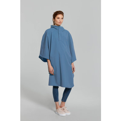 Basil Hoga fietsregenponcho - unisex - blauw