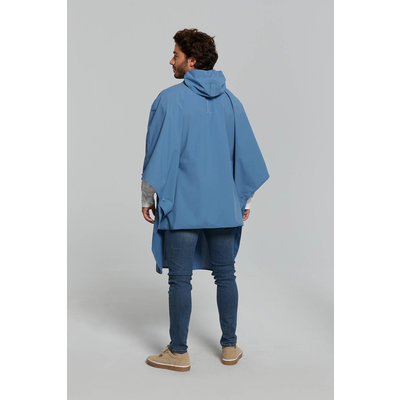 Basil Hoga fietsregenponcho - unisex - blauw