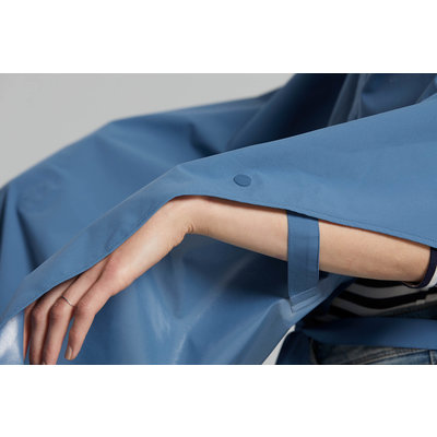 Basil Hoga fietsregenponcho - unisex - blauw