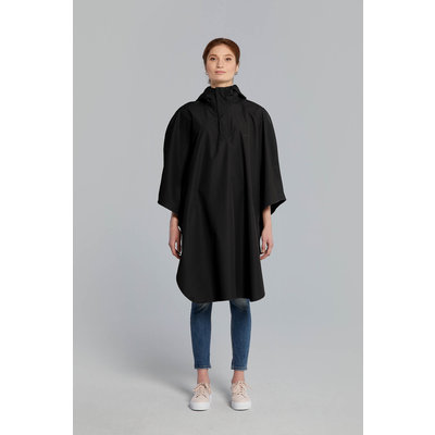 Basil Hoga fietsregenponcho - unisex - zwart