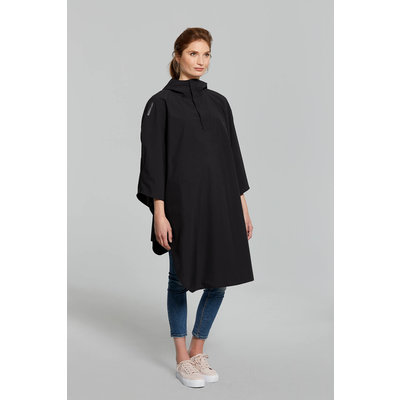 Basil Hoga fietsregenponcho - unisex - zwart