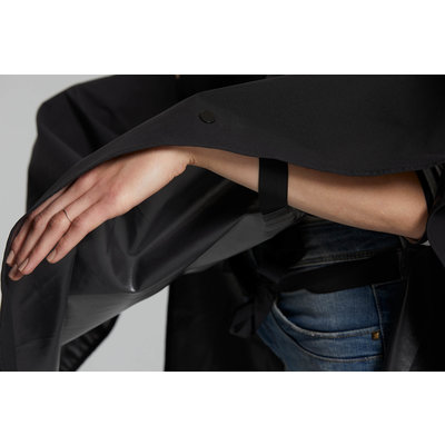 Basil Hoga fietsregenponcho - unisex - zwart