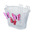 Basil Jasmin Butterfly - kinderfietsmand -  voorop of achterop - wit