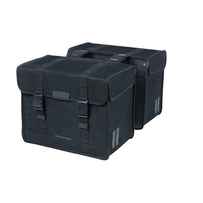 Basil Kavan Eco Classic - dubbele fietstas - 58 liter - zwart