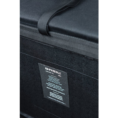 Basil Kavan Eco Classic - dubbele fietstas - 68 liter - zwart