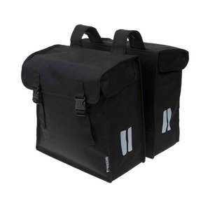 Basil Mara XXL - dubbele fietstas - 47 liter - zwart