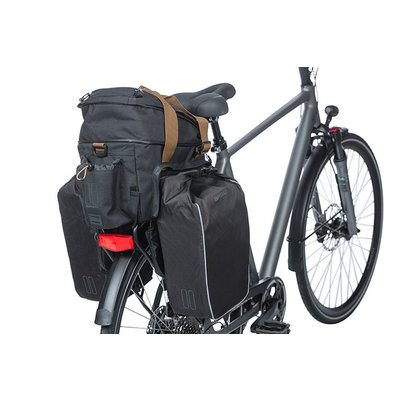 Basil Miles - bagagedragertas XL Pro - 9-36 liter - grijs