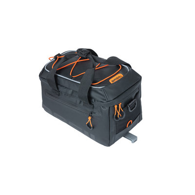 Basil Miles Tarpaulin - bagagedragertas MIK - 7 liter - zwart/oranje