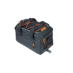 Basil Miles Tarpaulin - bagagedragertas MIK - 7 liter - zwart/oranje