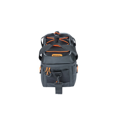 Basil Miles Tarpaulin - bagagedragertas MIK - 7 liter - zwart/oranje