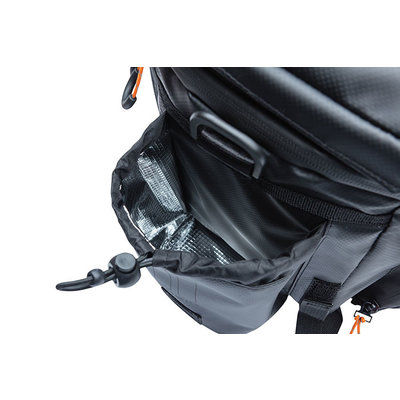 Basil Miles Tarpaulin - bagagedragertas XL Pro - 9-36 liter - zwart