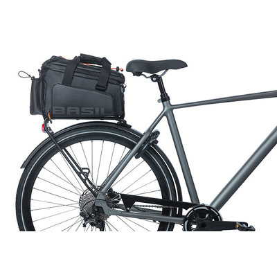 Basil Miles Tarpaulin - bagagedragertas XL Pro - 9-36 liter - zwart